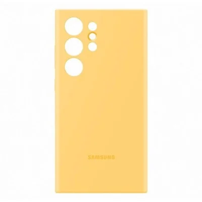 Samsung Silicone Case for Galaxy S24 Ultra - Yellow